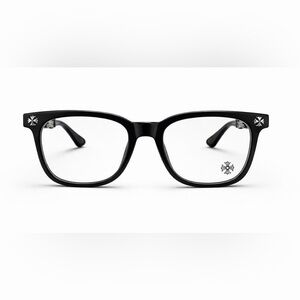 Authentic Chrome Hearts Black Glasses with Silver Accents